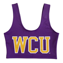 Load image into Gallery viewer, West Chester University Purple Crop Tank Top