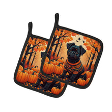 Load image into Gallery viewer, Affenpinscher Fall Pot Holders - Set of 2 Decorative Kitchen Helpers | Made in the USA