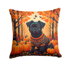 Load image into Gallery viewer, Affenpinscher Fall Throw Pillow - 14x14 Decorative Pillow – Art for Your Home &amp; Patio