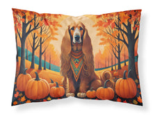 Load image into Gallery viewer, Afghan Hound Fall Fabric Standard Pillowcase – Artistic Decorative Front, White Back
