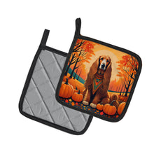 Load image into Gallery viewer, Afghan Hound Fall Pot Holders - Set of 2 Decorative Kitchen Helpers | Made in the USA