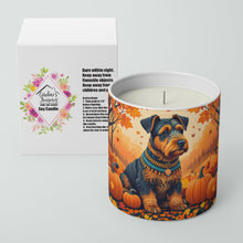 Load image into Gallery viewer, Airedale Terrier Fall Decorative Soy Candle