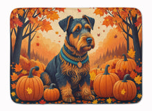 Load image into Gallery viewer, Airedale Terrier Fall Memory Foam Kitchen Mat