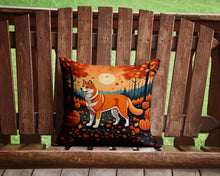 Load image into Gallery viewer, Akita Fall Throw Pillow - 14x14 Decorative Pillow – Art for Your Home &amp; Patio