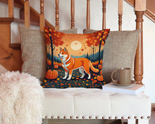 Load image into Gallery viewer, Akita Fall Throw Pillow - 14x14 Decorative Pillow – Art for Your Home &amp; Patio