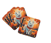 Load image into Gallery viewer, American Eskimo Fall Foam Coaster