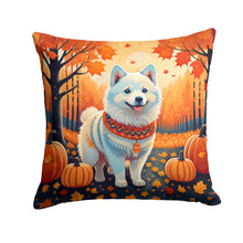 Load image into Gallery viewer, American Eskimo Fall Fabric Decorative Pillow