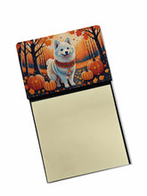 Load image into Gallery viewer, American Eskimo Fall Sticky Note Holder- Refiilable Desk Accessory Note Pad