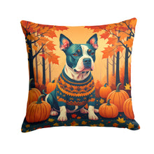 Load image into Gallery viewer, Pit Bull Terrier Fall Fabric Decorative Pillow