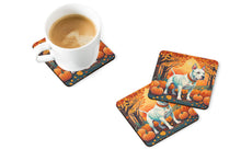 Load image into Gallery viewer, White Pit Bull Terrier Fall Foam Coaster