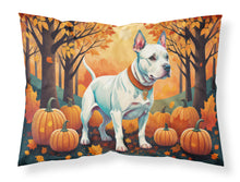 Load image into Gallery viewer, White Pit Bull Terrier Fall Fabric Standard Pillowcase – Artistic Decorative Front, White Back