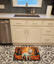 Load image into Gallery viewer, White Pit Bull Terrier Fall Memory Foam Kitchen Mat