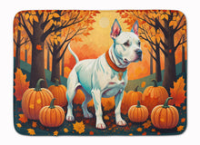 Load image into Gallery viewer, White Pit Bull Terrier Fall Memory Foam Kitchen Mat