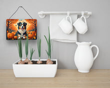 Load image into Gallery viewer, Australian Shepherd Terrier Fall Wall or Door Hanging Prints