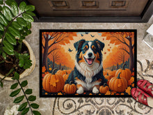 Load image into Gallery viewer, Australian Shepherd Terrier Fall Doormat -  18x27 Decorative Floor Mat – Indoor/Outdoor Rug