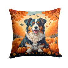 Load image into Gallery viewer, Australian Shepherd Terrier Fall Fabric Decorative Pillow