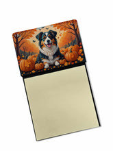 Load image into Gallery viewer, Australian Shepherd Terrier Fall Sticky Note Holder- Refiilable Desk Accessory Note Pad