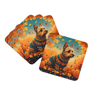 Load image into Gallery viewer, Australian Terrier Terrier Fall Foam Coaster