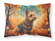 Load image into Gallery viewer, Australian Terrier Terrier Fall Fabric Standard Pillowcase – Artistic Decorative Front, White Back