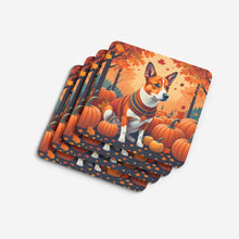 Load image into Gallery viewer, Red Basenji Fall Foam Coaster