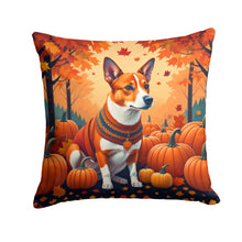 Load image into Gallery viewer, Red Basenji Fall Throw Pillow - 14x14 Decorative Pillow – Art for Your Home &amp; Patio