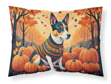 Load image into Gallery viewer, Basenji Fall Fabric Standard Pillowcase – Artistic Decorative Front, White Back
