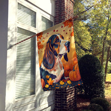 Load image into Gallery viewer, Basset Hound Fall House Flag