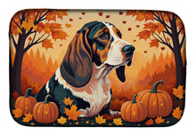 Load image into Gallery viewer, Basset Hound Fall Dish Drying Mat
