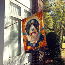 Load image into Gallery viewer, Bearded Collie Fall House Flag