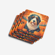 Load image into Gallery viewer, Bearded Collie Fall Foam Coaster