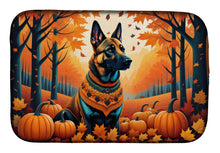 Load image into Gallery viewer, Belgian Malinois Fall Dish Drying Mat