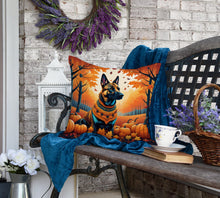 Load image into Gallery viewer, Belgian Malinois Fall Fabric Decorative Pillow