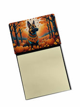 Load image into Gallery viewer, Belgian Malinois Fall Sticky Note Holder- Refiilable Desk Accessory Note Pad