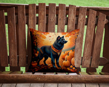 Load image into Gallery viewer, Belgian Sheepdog Fall Throw Pillow - 14x14 Decorative Pillow – Art for Your Home &amp; Patio