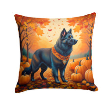 Load image into Gallery viewer, Belgian Sheepdog Fall Fabric Decorative Pillow