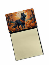 Load image into Gallery viewer, Belgian Sheepdog Fall Sticky Note Holder- Refiilable Desk Accessory Note Pad