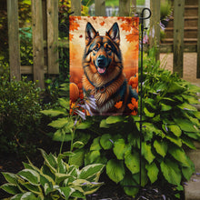 Load image into Gallery viewer, Belgian Tervuren Fall Garden Flag – Dog Surrounded by Pumpkins &amp; Autumn Leaves