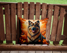 Load image into Gallery viewer, Belgian Tervuren Fall Throw Pillow - 14x14 Decorative Pillow – Art for Your Home &amp; Patio
