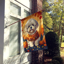Load image into Gallery viewer, Bichon Frise Fall House Flag