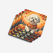 Load image into Gallery viewer, Bichon Frise Fall Foam Coaster