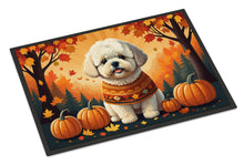 Load image into Gallery viewer, Bichon Frise Fall Doormat - 24x36 Decorative Floor Mat – Indoor/Outdoor Rug with Artistic Flair