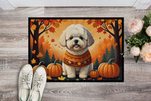 Load image into Gallery viewer, Bichon Frise Fall Doormat -  18x27 Decorative Floor Mat – Indoor/Outdoor Rug