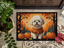 Load image into Gallery viewer, Bichon Frise Fall Doormat -  18x27 Decorative Floor Mat – Indoor/Outdoor Rug