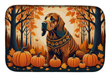 Load image into Gallery viewer, Bloodhound Fall Dish Drying Mat