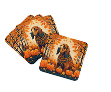 Load image into Gallery viewer, Bloodhound Fall Foam Coaster