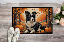 Load image into Gallery viewer, Border Collie Fall Doormat -  18x27 Decorative Floor Mat – Indoor/Outdoor Rug