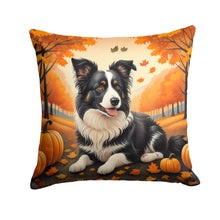 Load image into Gallery viewer, Border Collie Fall Fabric Decorative Pillow