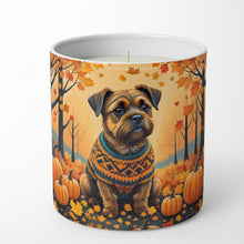 Load image into Gallery viewer, Border Terrier Fall Decorative Soy Candle