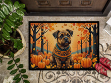 Load image into Gallery viewer, Border Terrier Fall Doormat - 24x36 Decorative Floor Mat – Indoor/Outdoor Rug with Artistic Flair