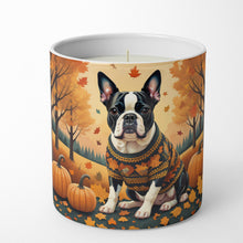 Load image into Gallery viewer, Boston Terrier Fall Decorative Soy Candle